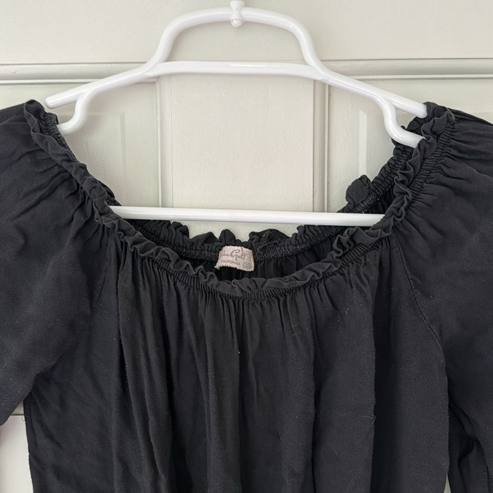 BRANDY MELVILLE JOHN GALT romper black longsleeve one size - Picture 4 of 5